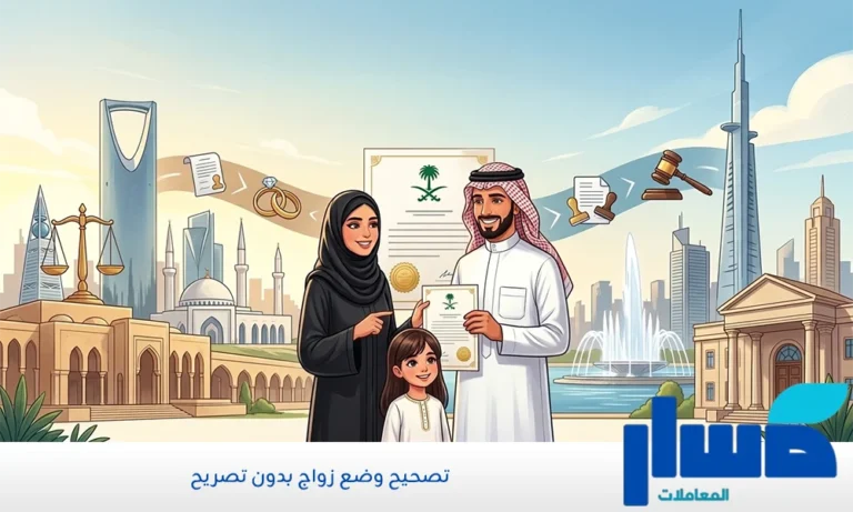 تصحيح وضع زواج بدون تصريح