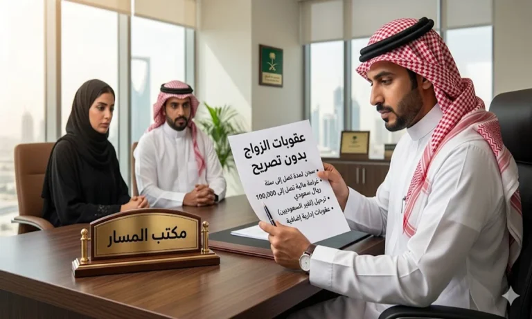 عقوبات الزواج بدون تصريح